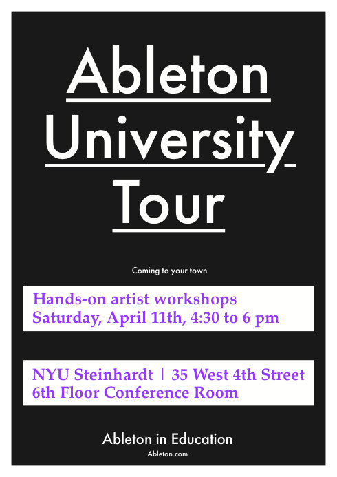 Ableton University Tour – The Ethan Hein Blog